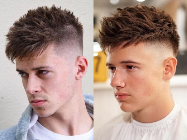 Tóc quiff kết hợp mái lệch