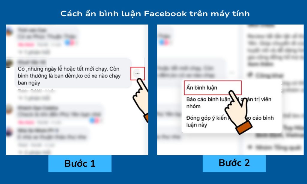 Ẩn bình luận trên Facebook bằng cách thủ công