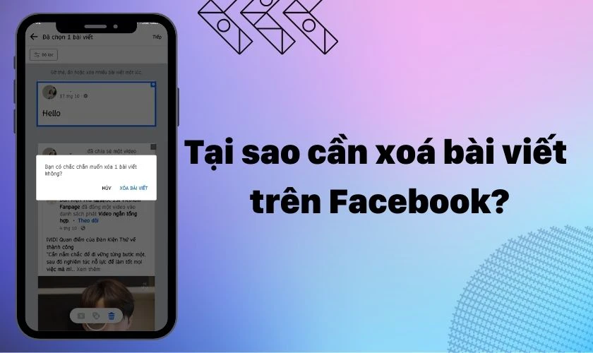 Làm sao xóa bài viết Facebook? Hướng dẫn từng bước