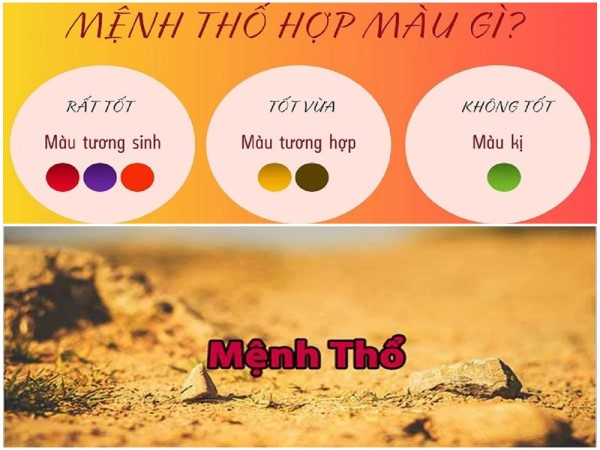 Mệnh Thổ kỵ màu gì?